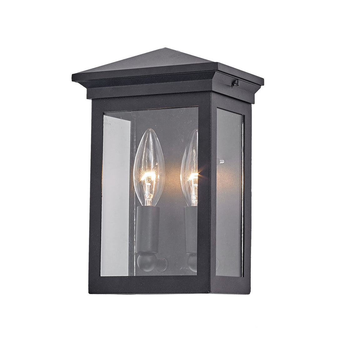 Artcraft Lighting AC8160BK Gable Two Light Outdoor Wall Mount Outdoor Black