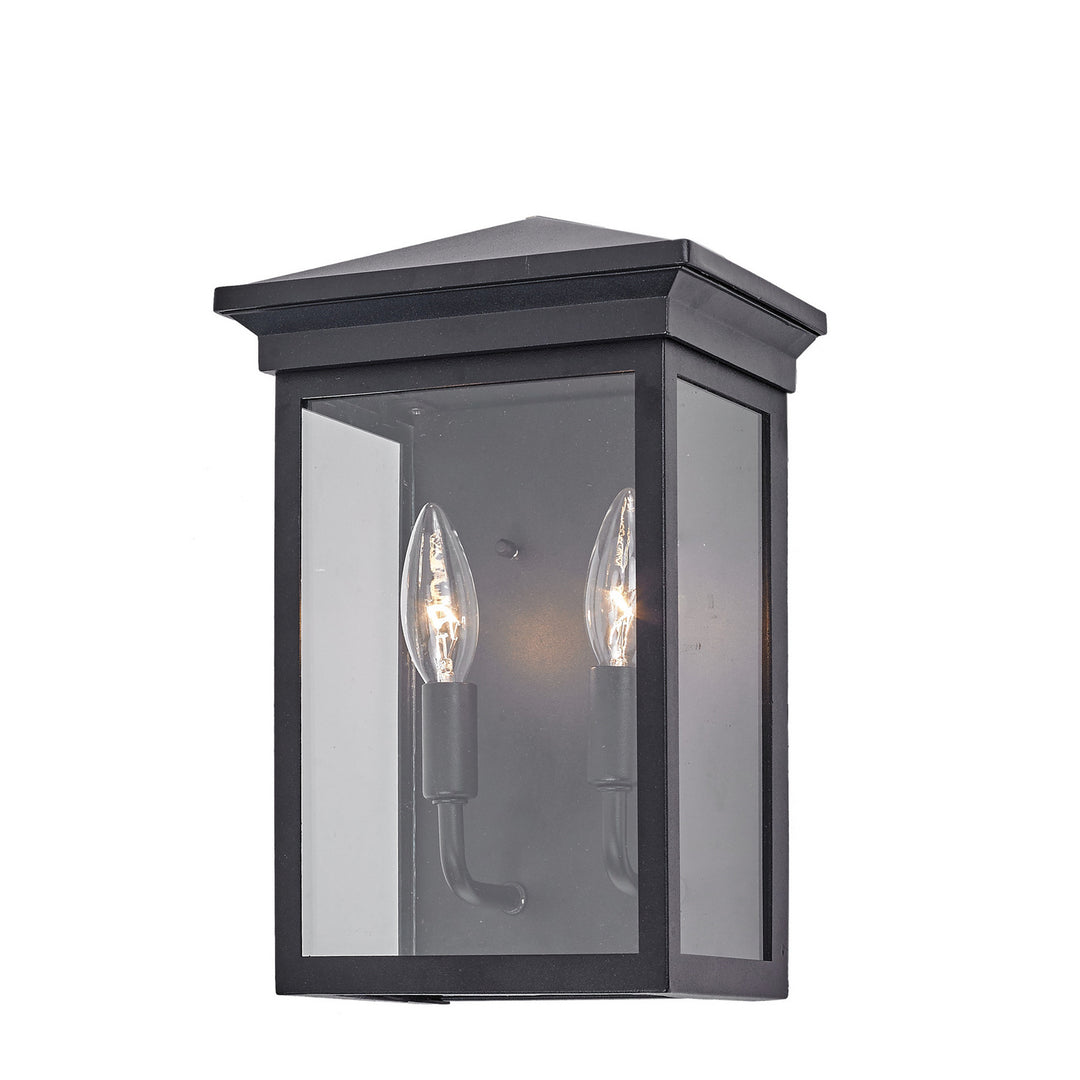Artcraft Lighting AC8161BK Gable Two Light Outdoor Wall Mount Outdoor Black