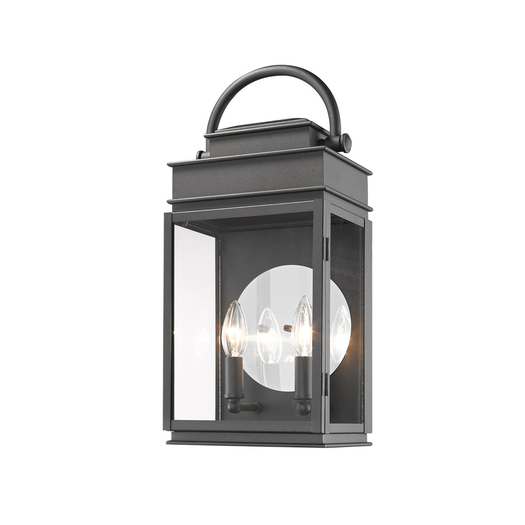 Artcraft Lighting AC8231BK Fulton Two Light Outdoor Wall Mount Outdoor Black