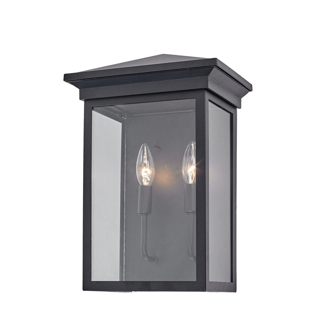 Artcraft Lighting AC8462BK Gable Two Light Outdoor Wall Mount Outdoor Black