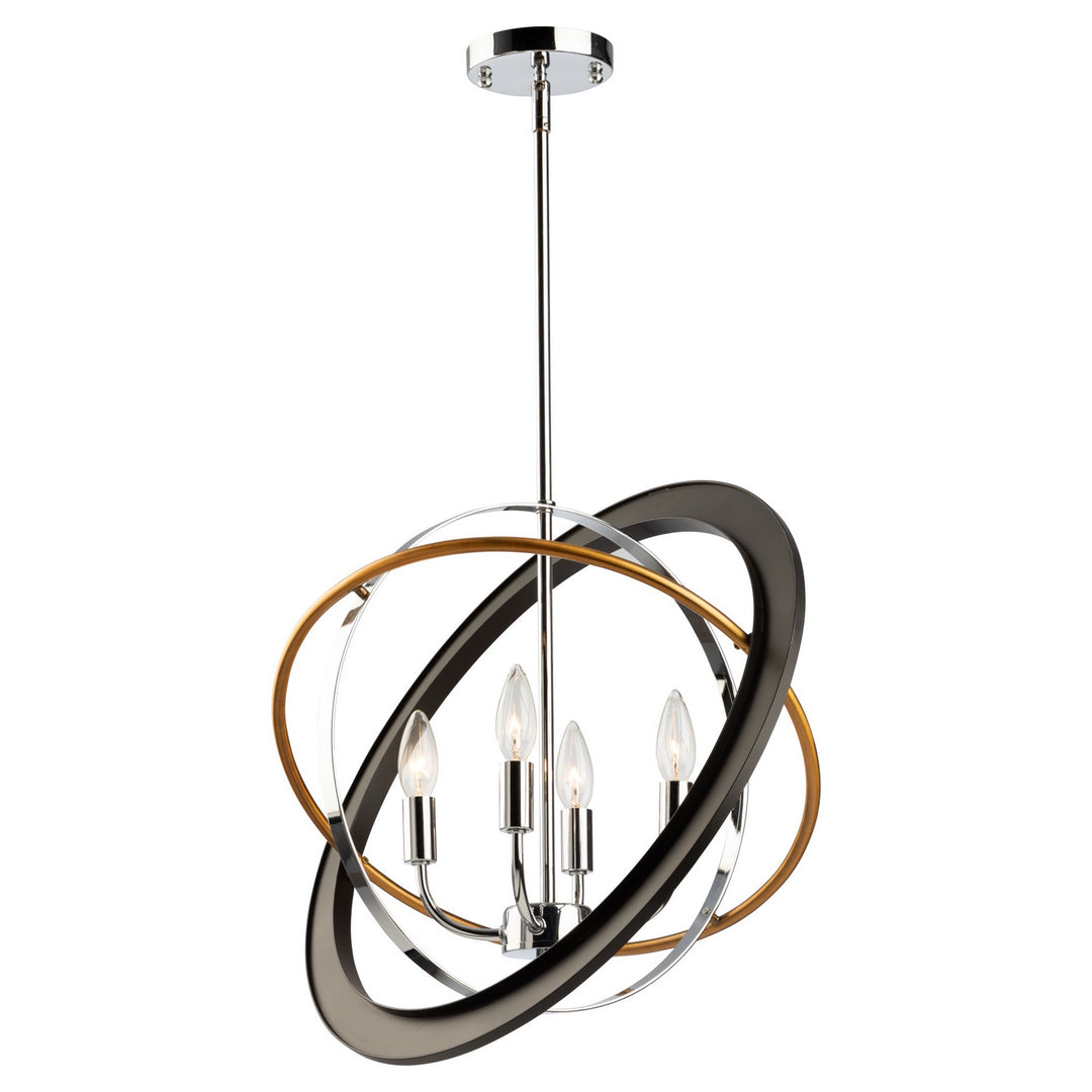 Artcraft Cosmic CL15114 Pendant Light - Dark Bronze,  Chrome,  Satin Brass