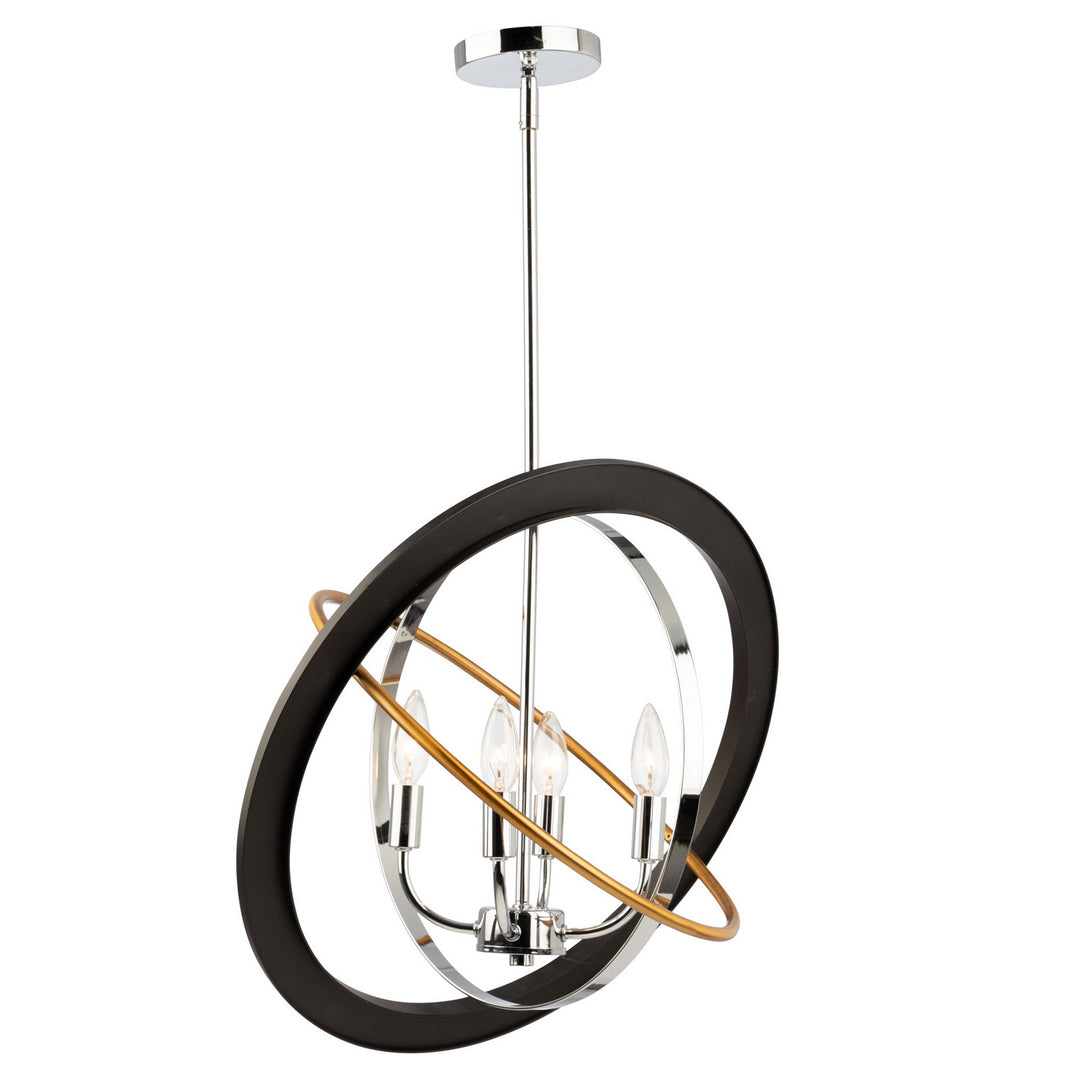 Artcraft Cosmic CL15114 Pendant Light - Dark Bronze,  Chrome,  Satin Brass