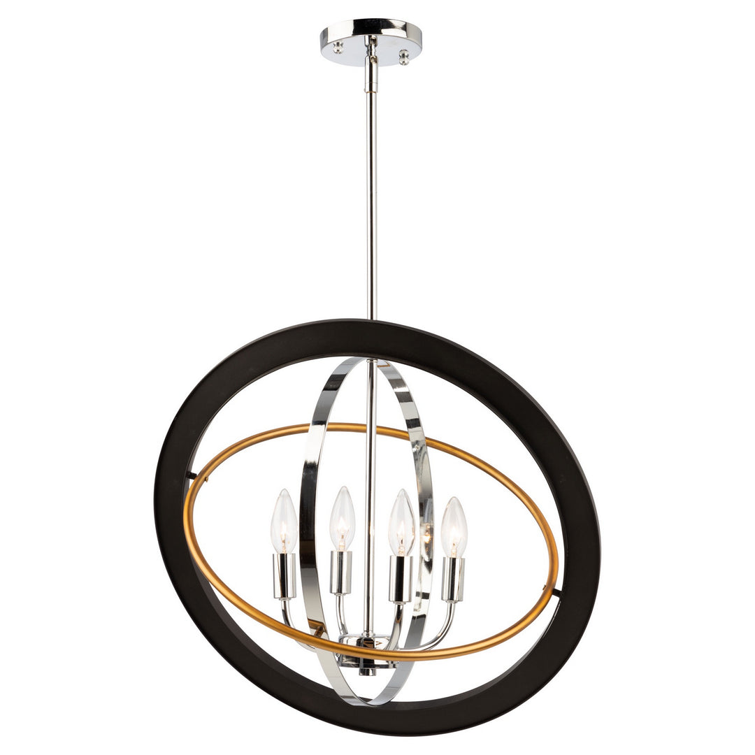 Artcraft Cosmic CL15114 Pendant Light - Dark Bronze,  Chrome,  Satin Brass