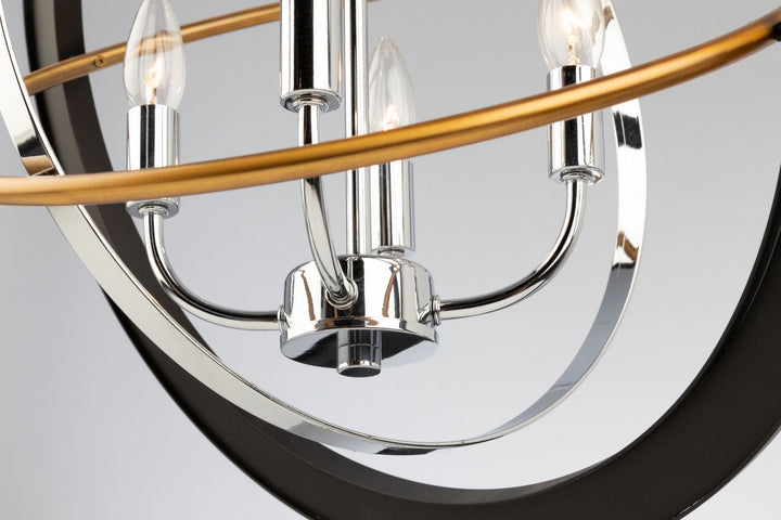 Artcraft Cosmic CL15114 Pendant Light - Dark Bronze,  Chrome,  Satin Brass