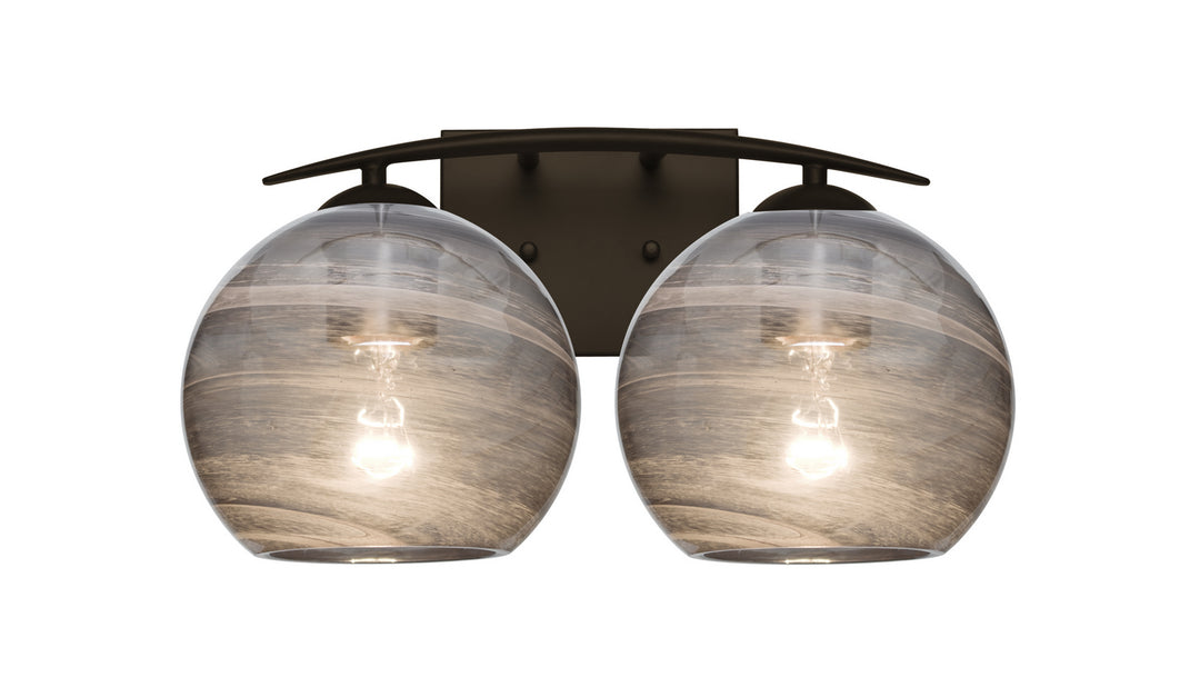 Besa Jilly 2WC-JILLYSM-BR Bath Vanity Light 15 in. wide - Bronze