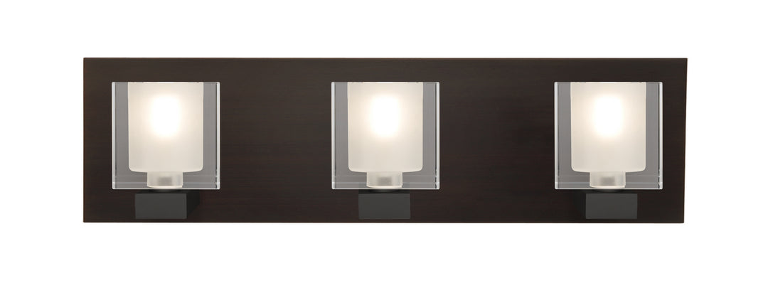 Besa Bolo 3WF-BOLOFR-BR Bath Vanity Light 22 in. wide - Bronze