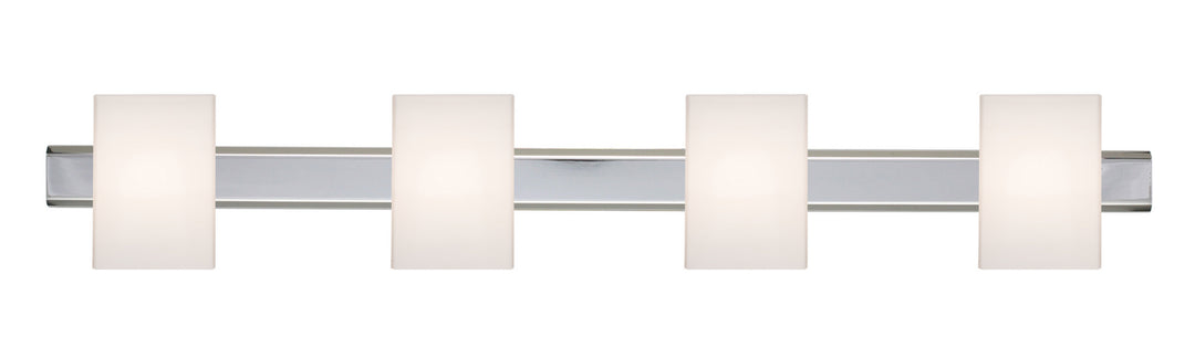 Besa Tito 4SW-TITO07-LED-CR Bath Vanity Light 31 in. wide - Chrome