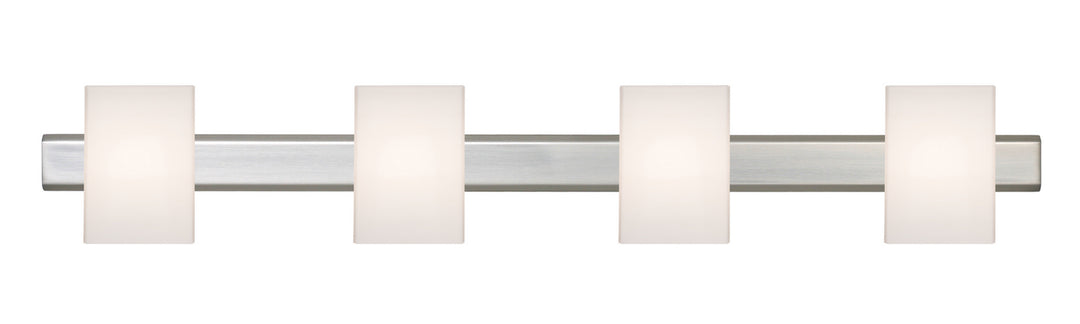 Besa Tito 4SW-TITO07-LED-SN Bath Vanity Light 31 in. wide - Satin Nickel