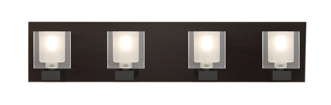 Besa Bolo 4WF-BOLOFR-LED-BR Bath Vanity Light 30 in. wide - Bronze