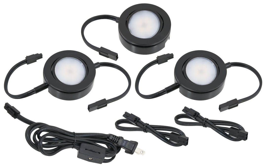 American Lighting MVP-3-30-BK  Mvp Puck Light Home Decor Bllack