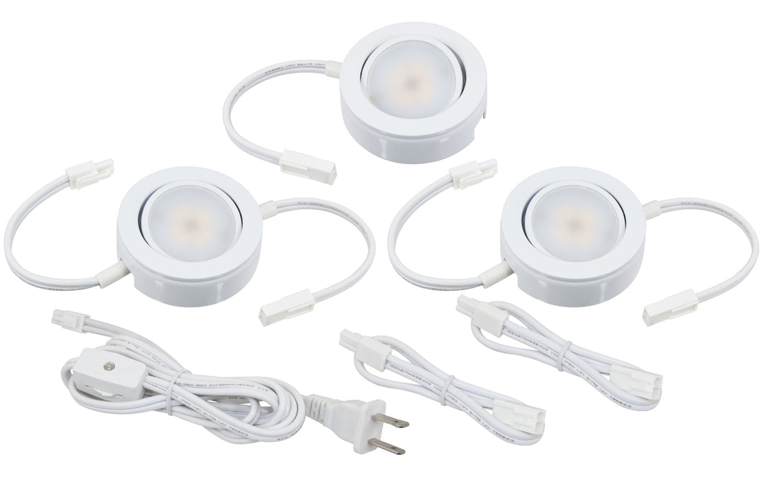 American Lighting MVP-3-30-WH  Mvp Puck Light Home Decor White