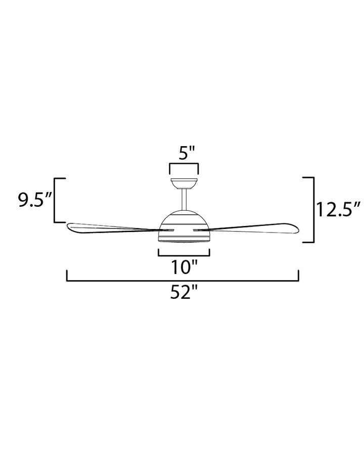 Maxim Cupola 88802OI Ceiling Fan 52 - Oil Rubbed Bronze