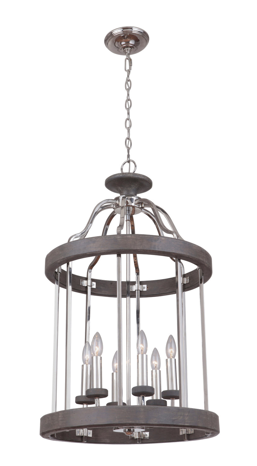 Craftmade Ashwood 36536-PLNGRW Pendant Light - Polished Nickel/Greywood