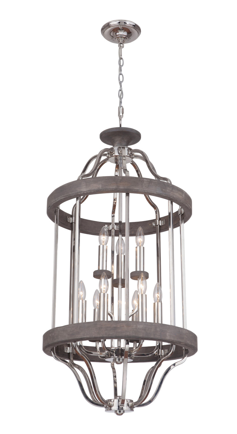 Craftmade Ashwood 36539-PLNGRW Pendant Light - Polished Nickel/Greywood