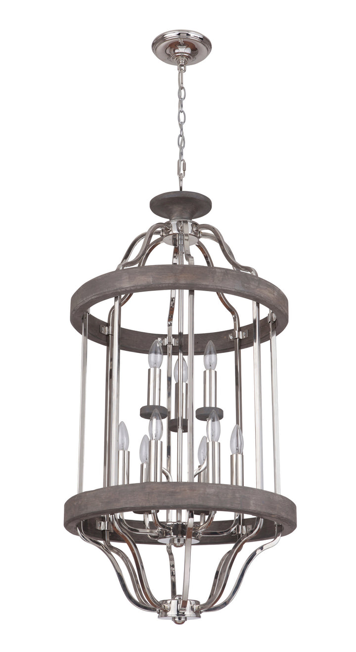 Craftmade Ashwood 36539-PLNGRW Pendant Light - Polished Nickel/Greywood