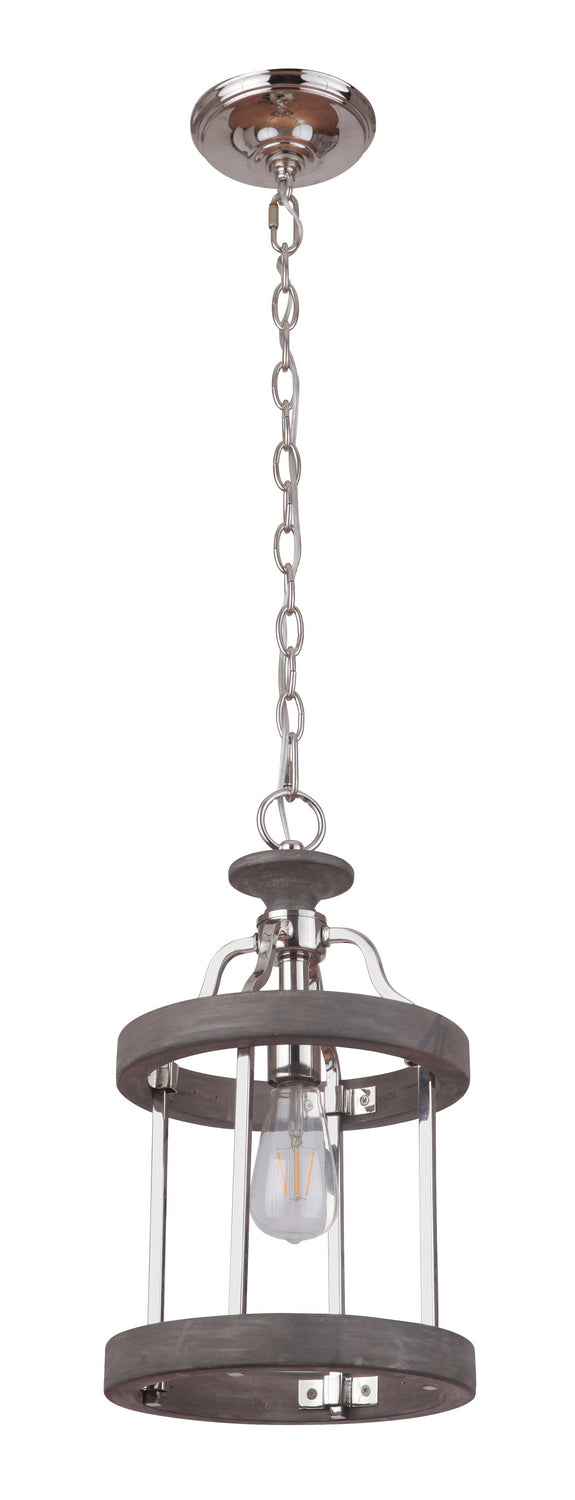 Craftmade Ashwood 36591-PLNGRW Pendant Light - Polished Nickel/Greywood