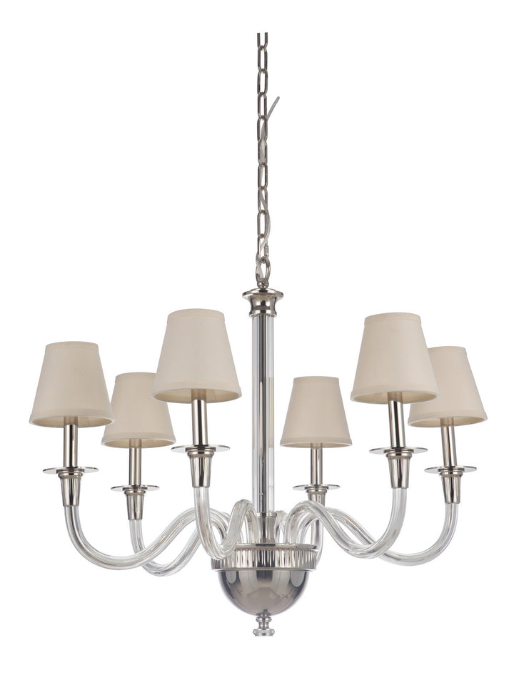 Craftmade Deran - Gallery 48026-PLN Chandelier Light - Polished Nickel