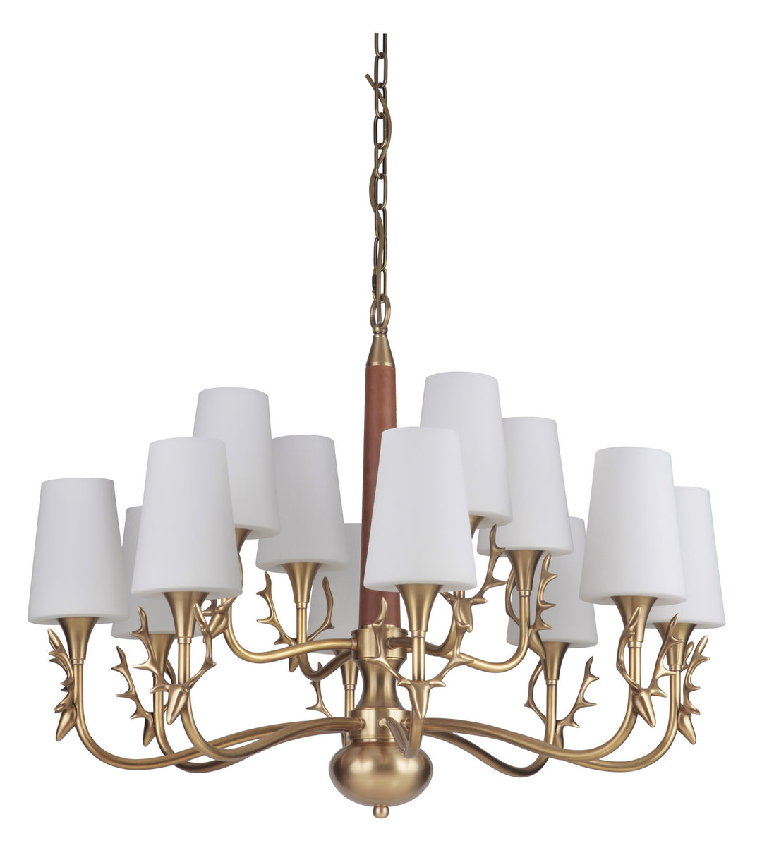 Craftmade Churchill - Gallery 48212-VB Chandelier Light - Vintage Brass