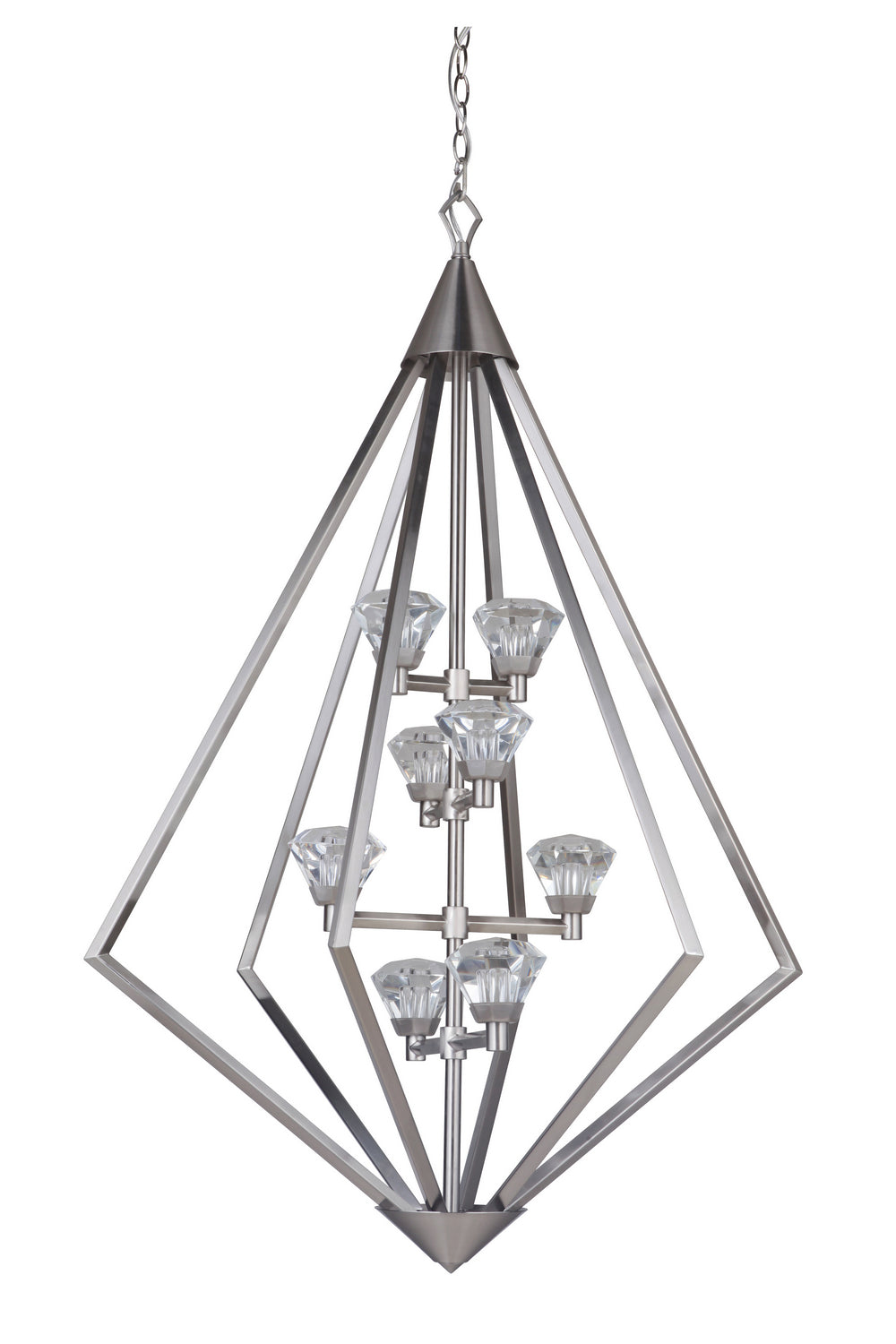 Craftmade Radiante 49738-BNK-LED Chandelier Light - Brushed Polished Nickel