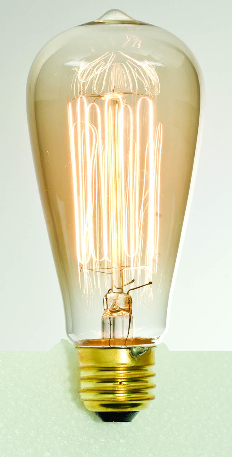 Craftmade Lighting 5415  Early Electric Bulbs Light Bulb Clear Amber