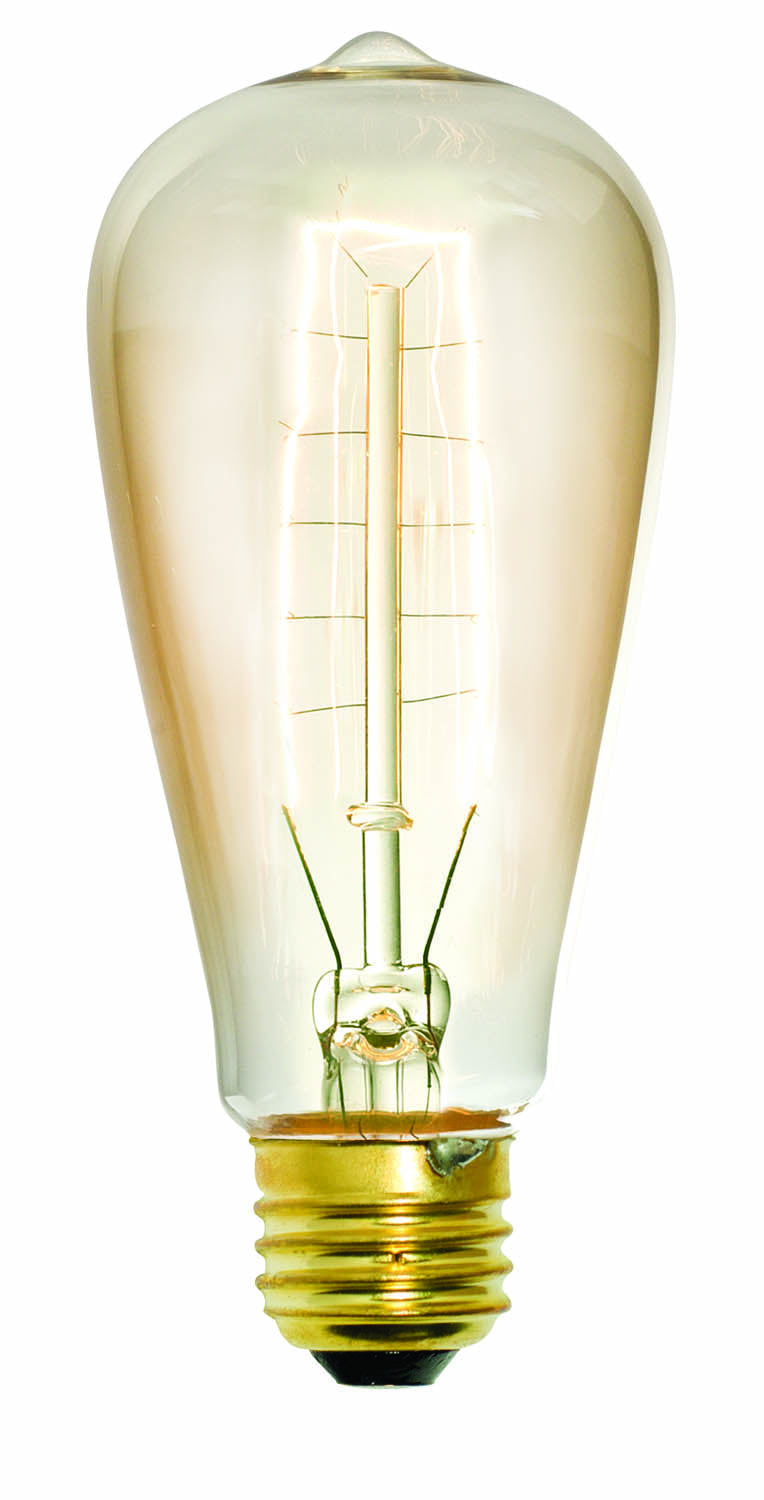 Craftmade Lighting 5420  Early Electric Bulb Light Bulb Clear Amber