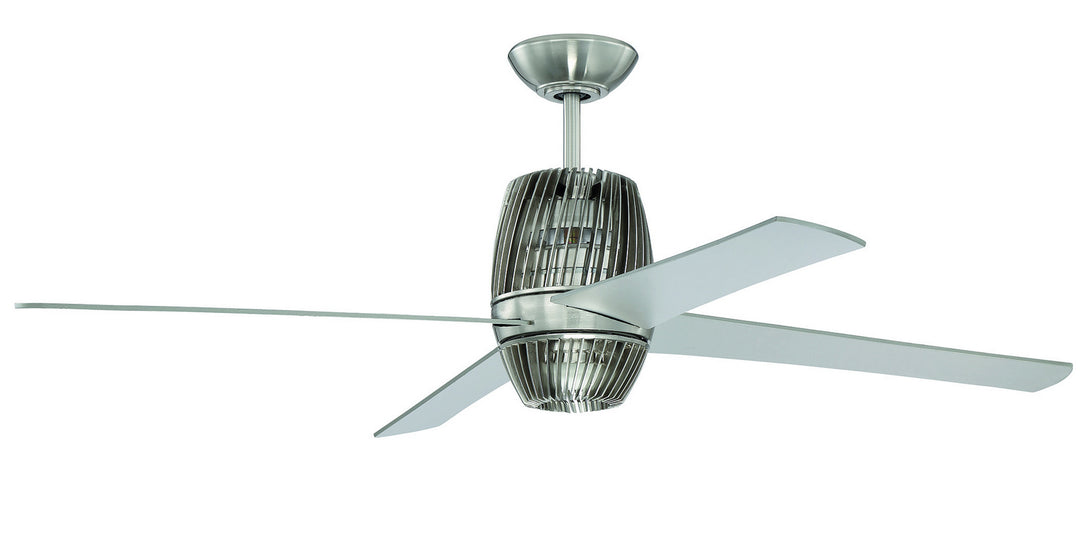 Craftmade Torbeau TOR52BNK4 Ceiling Fan 52 - Brushed Polished Nickel, Brushed Nickel/