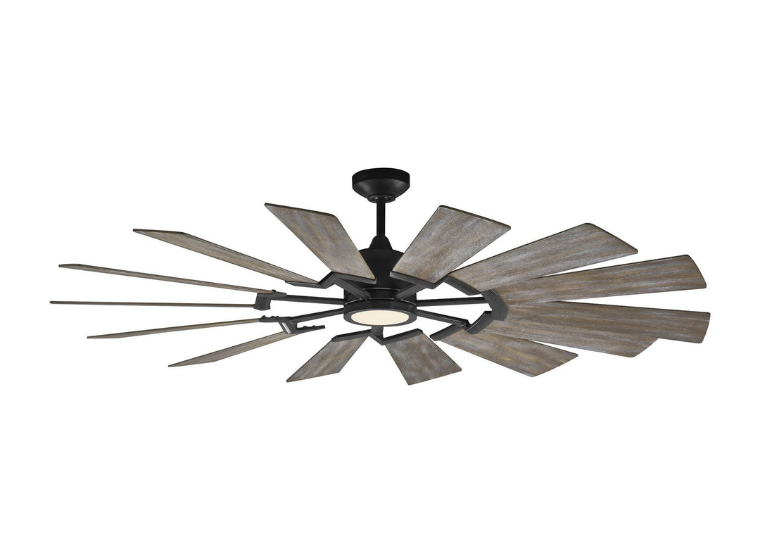 Visual Comfort Fan Prairie 62 14PRR62AGPD Ceiling Fan - Aged Pewter, Distressed Grey Weathered Oak/Distressed Grey Weathered Oak/