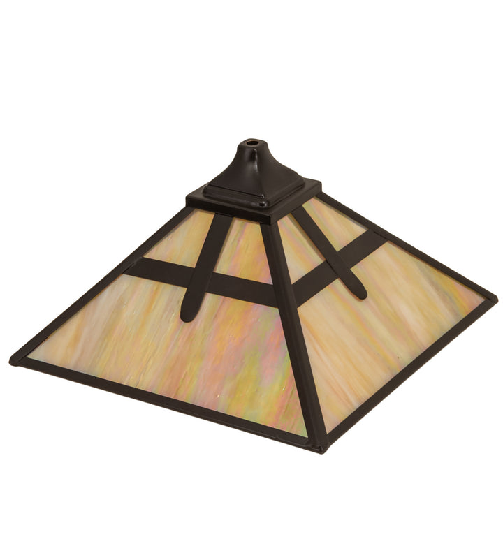Meyda Tiffany Lighting 16013 Cross Mission Shade Lamp Shade Bronze / Dark
