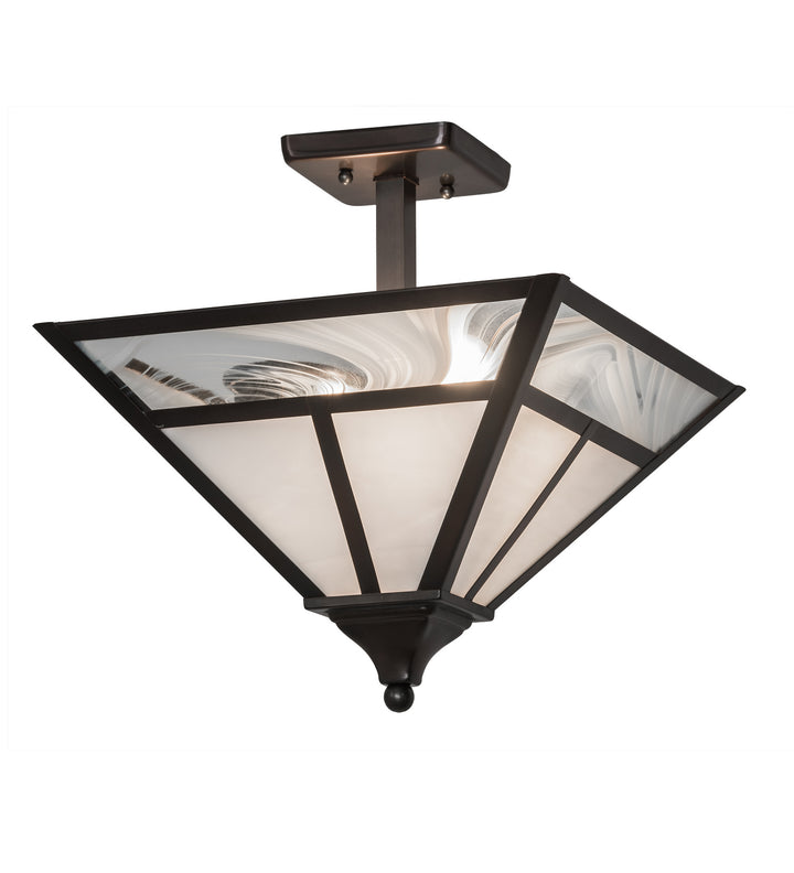 Meyda Tiffany T" Mission" 174105 Ceiling Light - Antique Brass