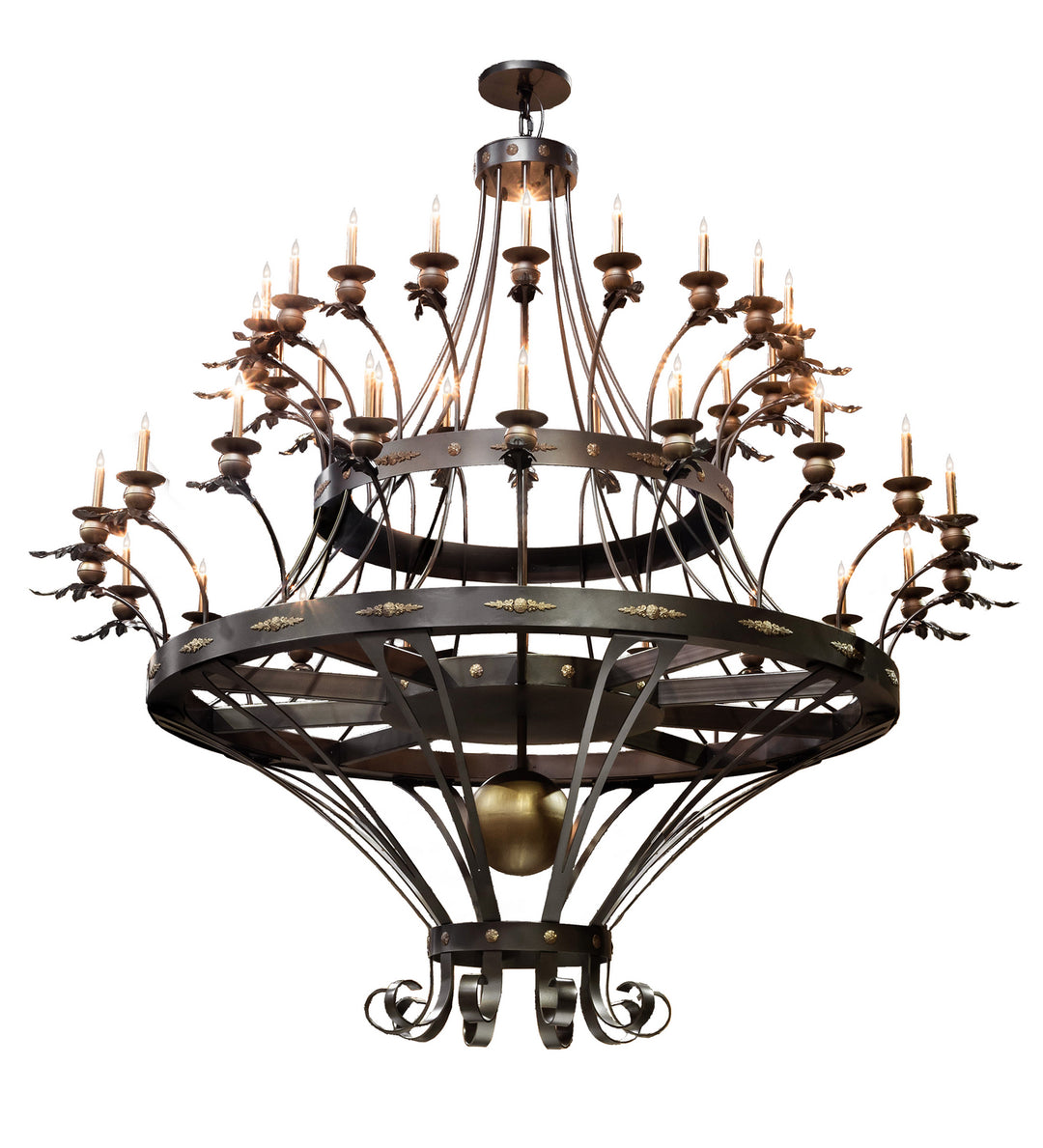 Meyda Tiffany Chloe 198967 Chandelier Light - Antique Copper,Oil Rubbed Bronze