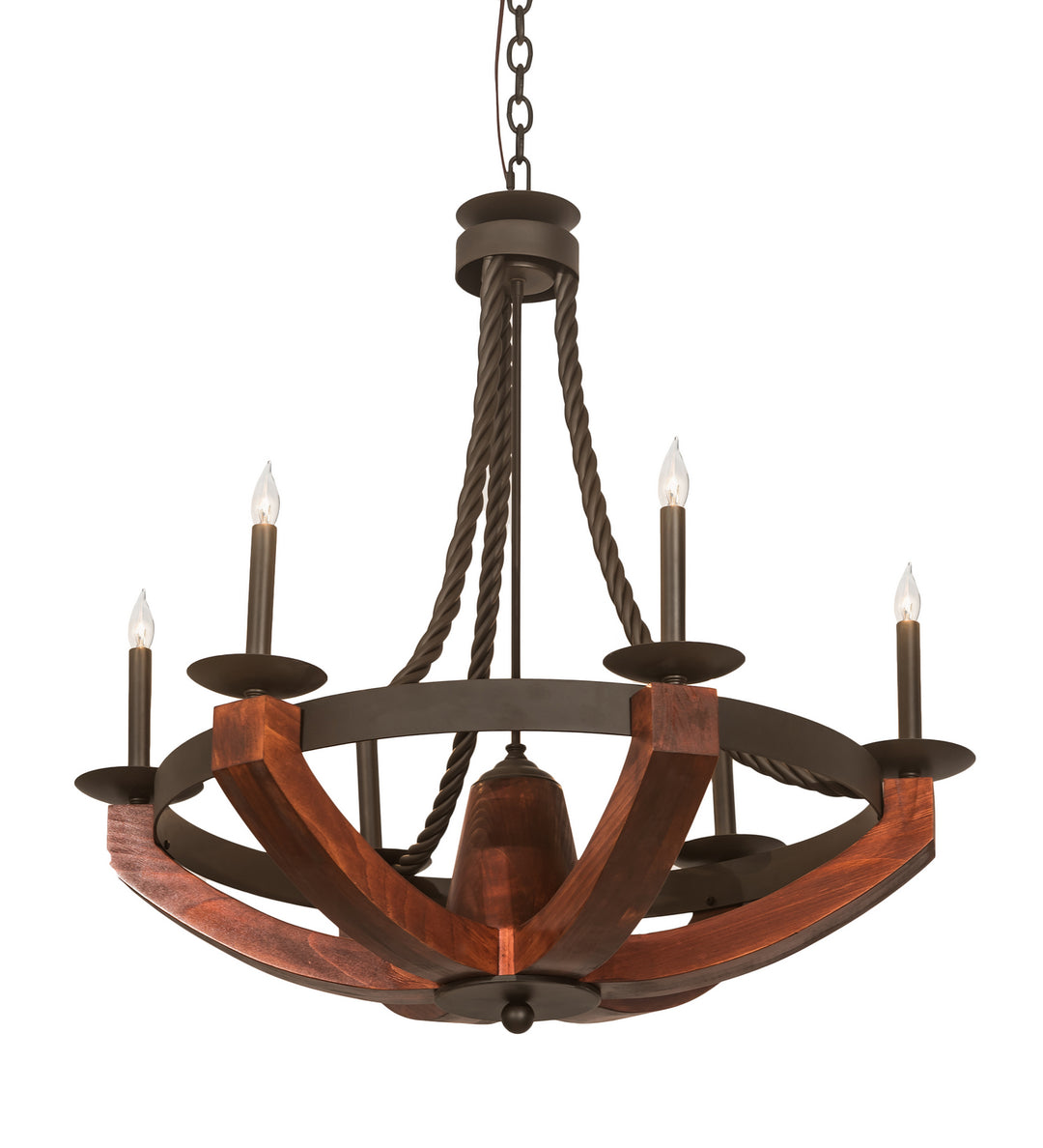 Meyda Tiffany Doyle 199065 Chandelier Light - Oil Rubbed Bronze