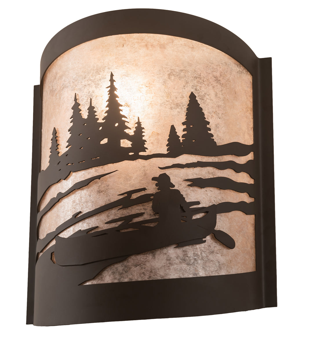 Meyda Tiffany Canoe At Lake 200795 Wall Light - Oil Rubbed Bronze