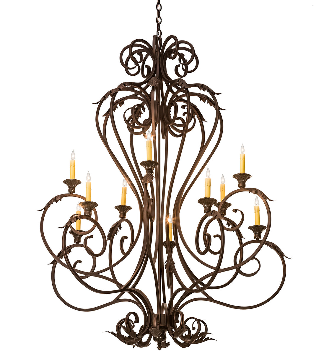 Meyda Tiffany Josephine 201575 Chandelier Light - Mahogany Bronze