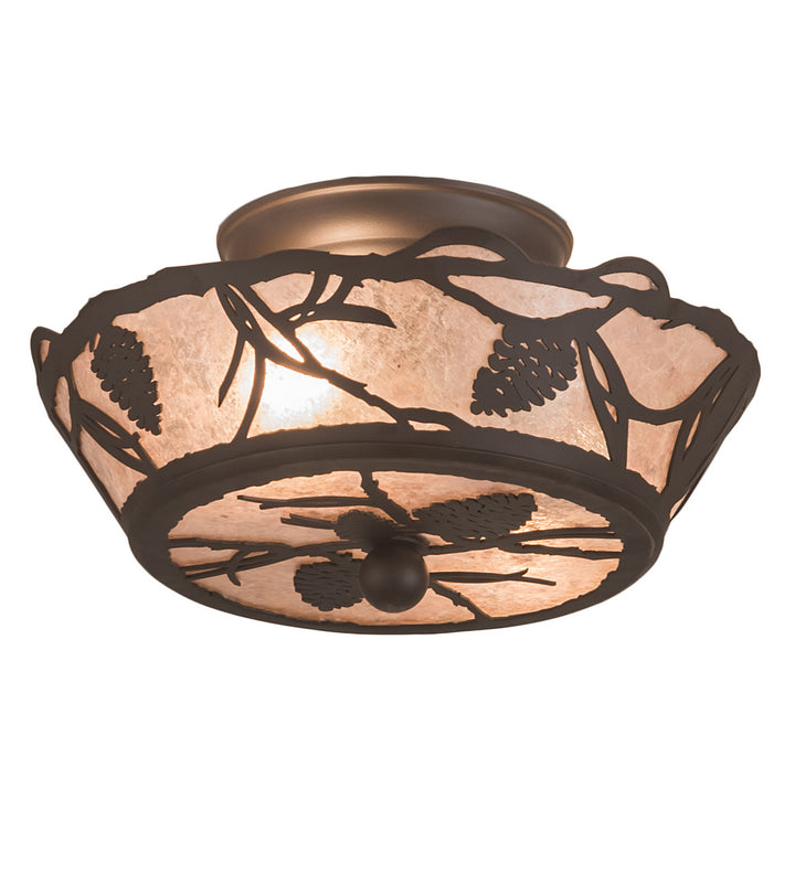 Meyda Tiffany Whispering Pines 201814 Ceiling Light - Oil Rubbed Bronze