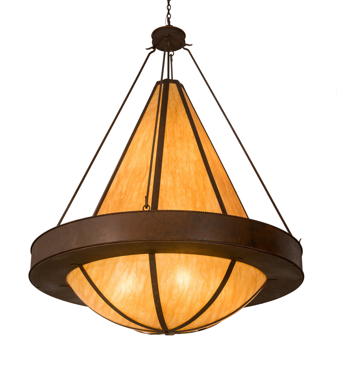 Meyda Tiffany Obsidian 202525 Chandelier Light - Rust