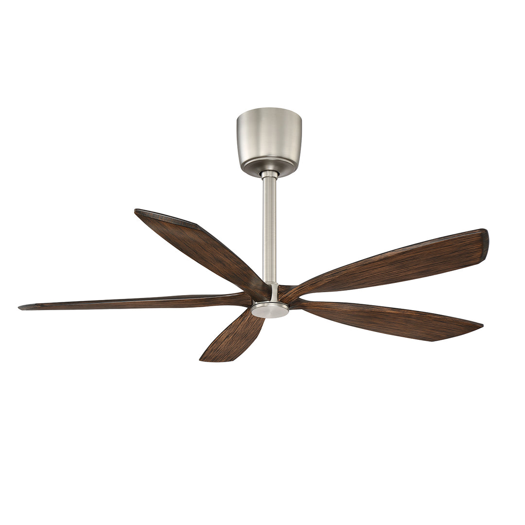 Kendal Phantom AC21454-SN/DM Ceiling Fan 54 - Satin Nickel, Dark Maple/