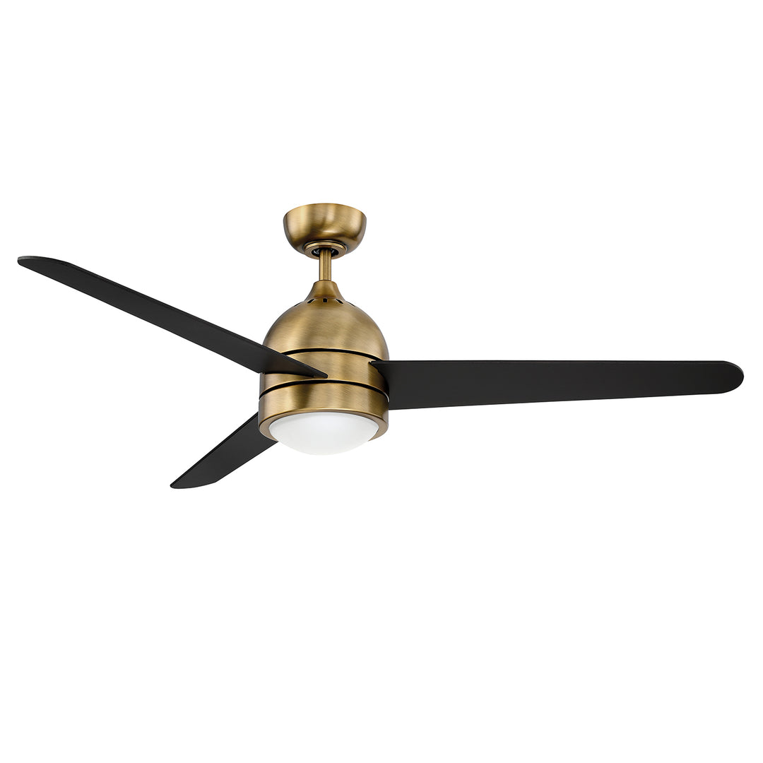 Kendal Zig AC22552-NAB Ceiling Fan 52 - New Aged Brass, Black/