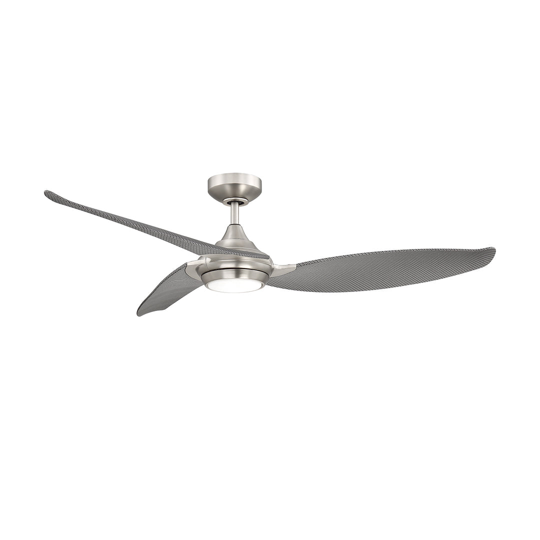 Kendal Virtua AC22752-SN-CF Ceiling Fan 52 - Satin Nickel, WaterGraphiX "Carbon Fiber" pattern/