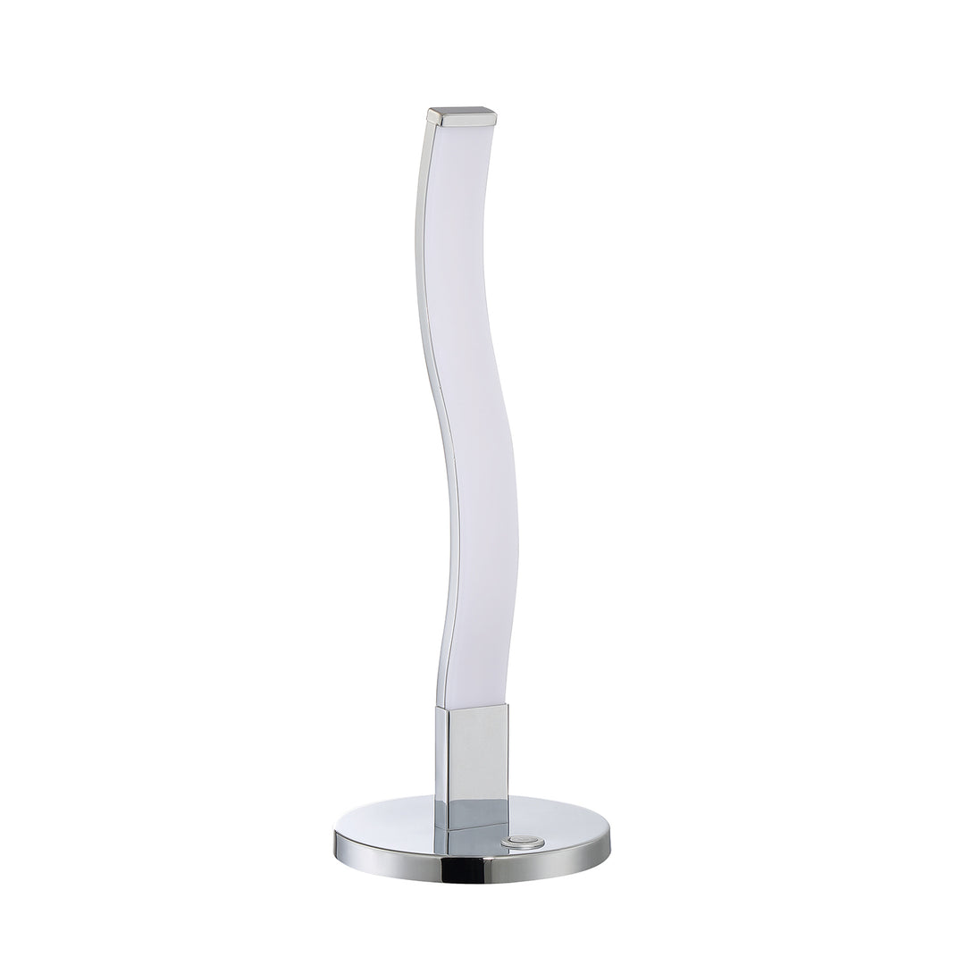 Kendal Lighting PTL8116-CH Wave Led Table Lamp Lamp Chrome