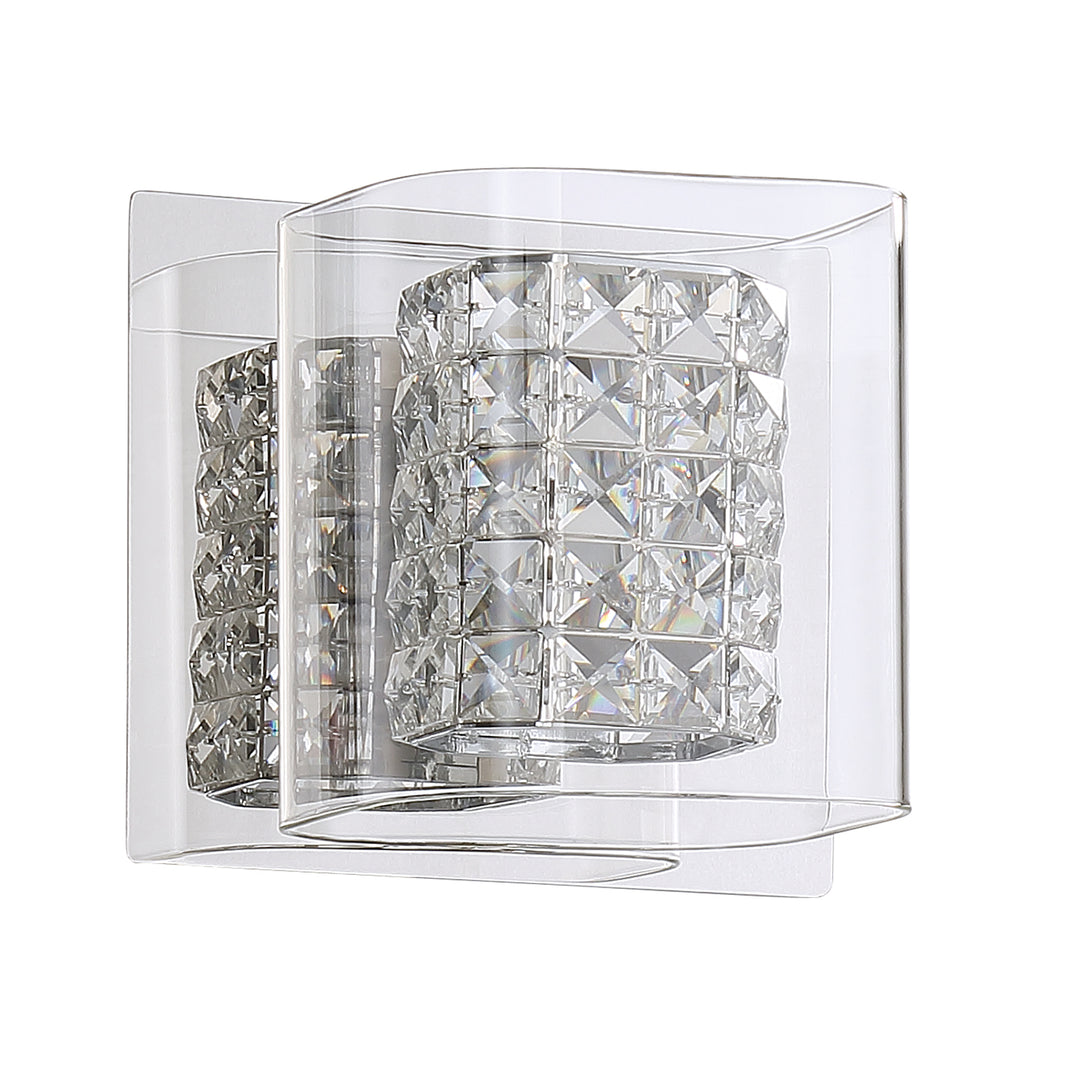 Kendal Crystorama VF7400-1L-CH Wall Light - Chrome