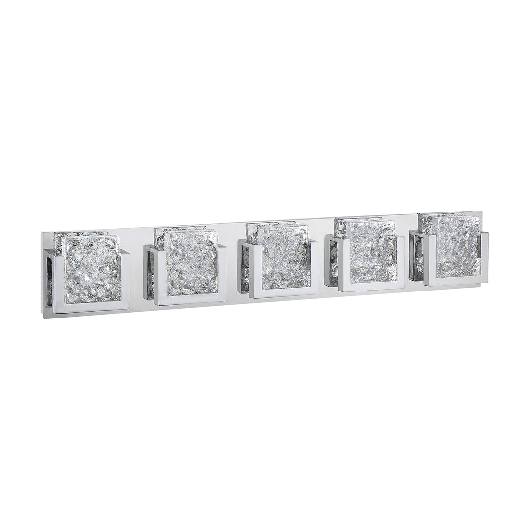 Kendal Ice-Lava VF9200-5L-CH Bath Vanity Light 39 in. wide - Chrome
