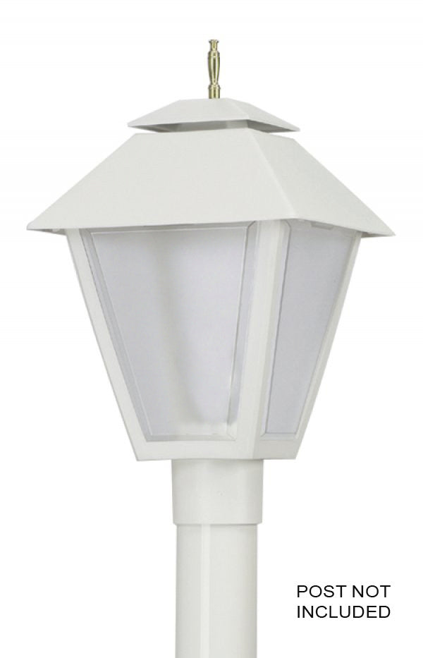 Wave Lighting 109-LR12W Led Colonial One Light Post Mount Outdoor White