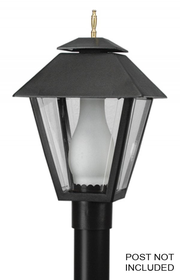 Wave Lighting 112 Colonial One Light Post Mount Outdoor Black