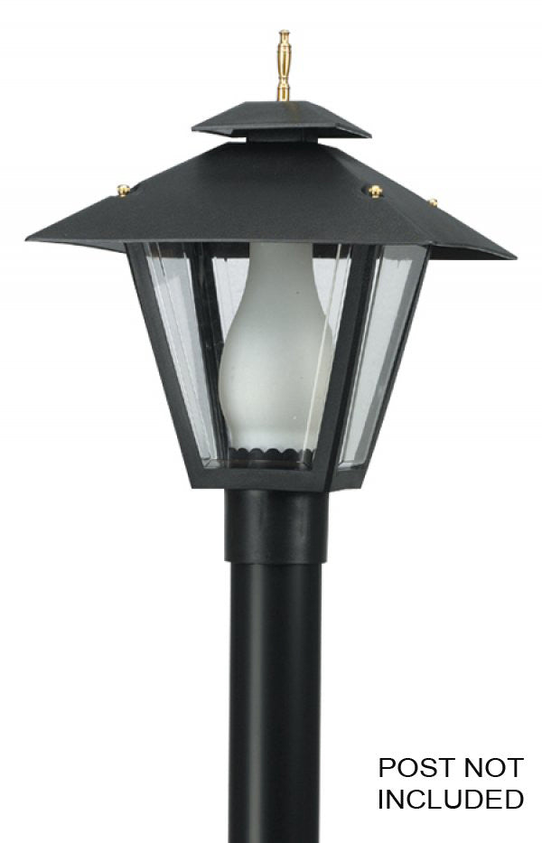 Wave Lighting 114-LR12W Led Colonial One Light Post Mount Outdoor Black