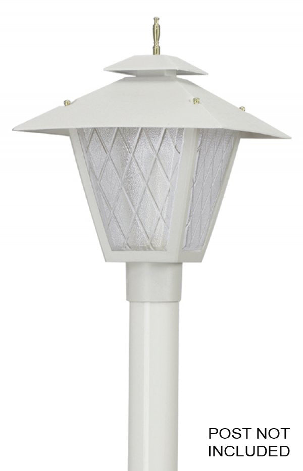 Wave Lighting 115-LR12W Led Colonial One Light Post Mount Outdoor White
