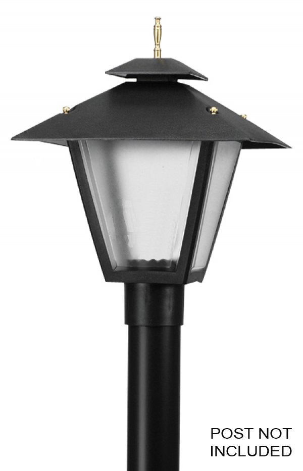 Wave Lighting 116F-LR12W Led Colonial One Light Post Mount Outdoor Black