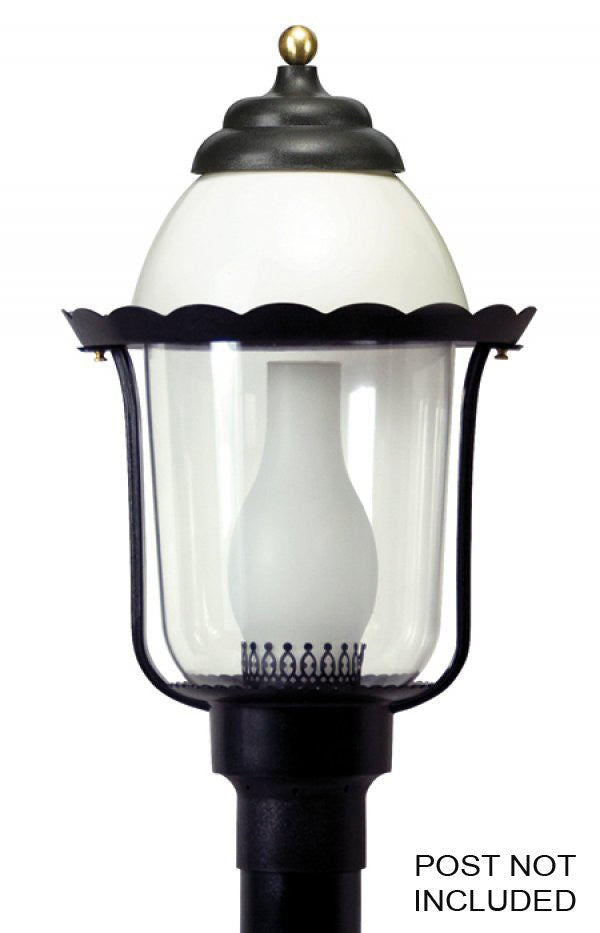 Wave Lighting 123 Colonial One Light Post Mount Outdoor Black