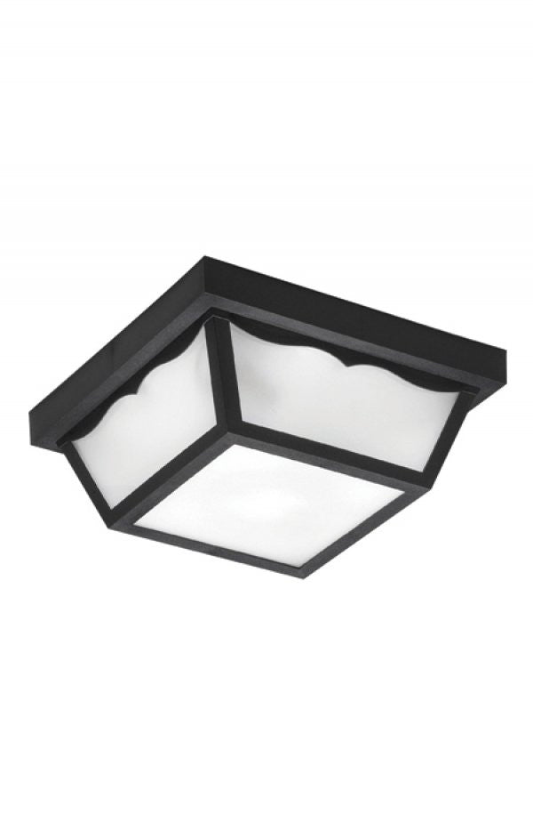 Wave Lighting 157FM-LR15W-BK Led Townhouse One Light Ceiling Mount Outdoor Black