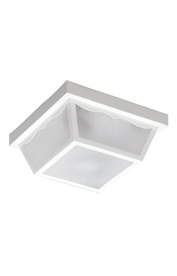 Wave Lighting 157FM-WH Townhouse One Light Ceiling Mount Outdoor White