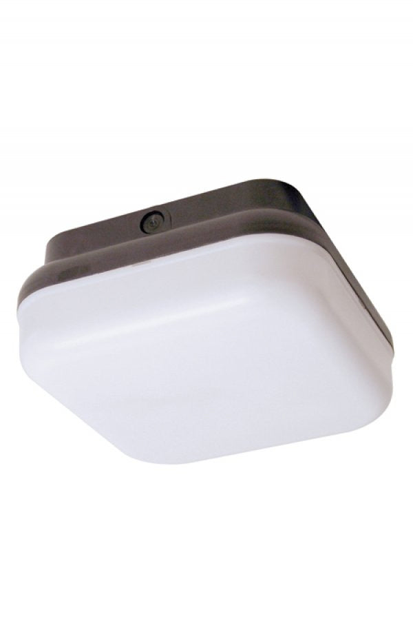Wave Lighting 164FM-LR12W-BK Led Gardian One Light Ceiling Mount Outdoor Black